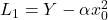 L_1 = Y-\alpha x_0^2