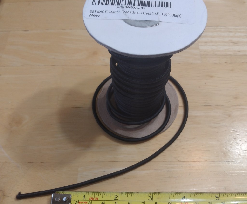 Spool of black cable
